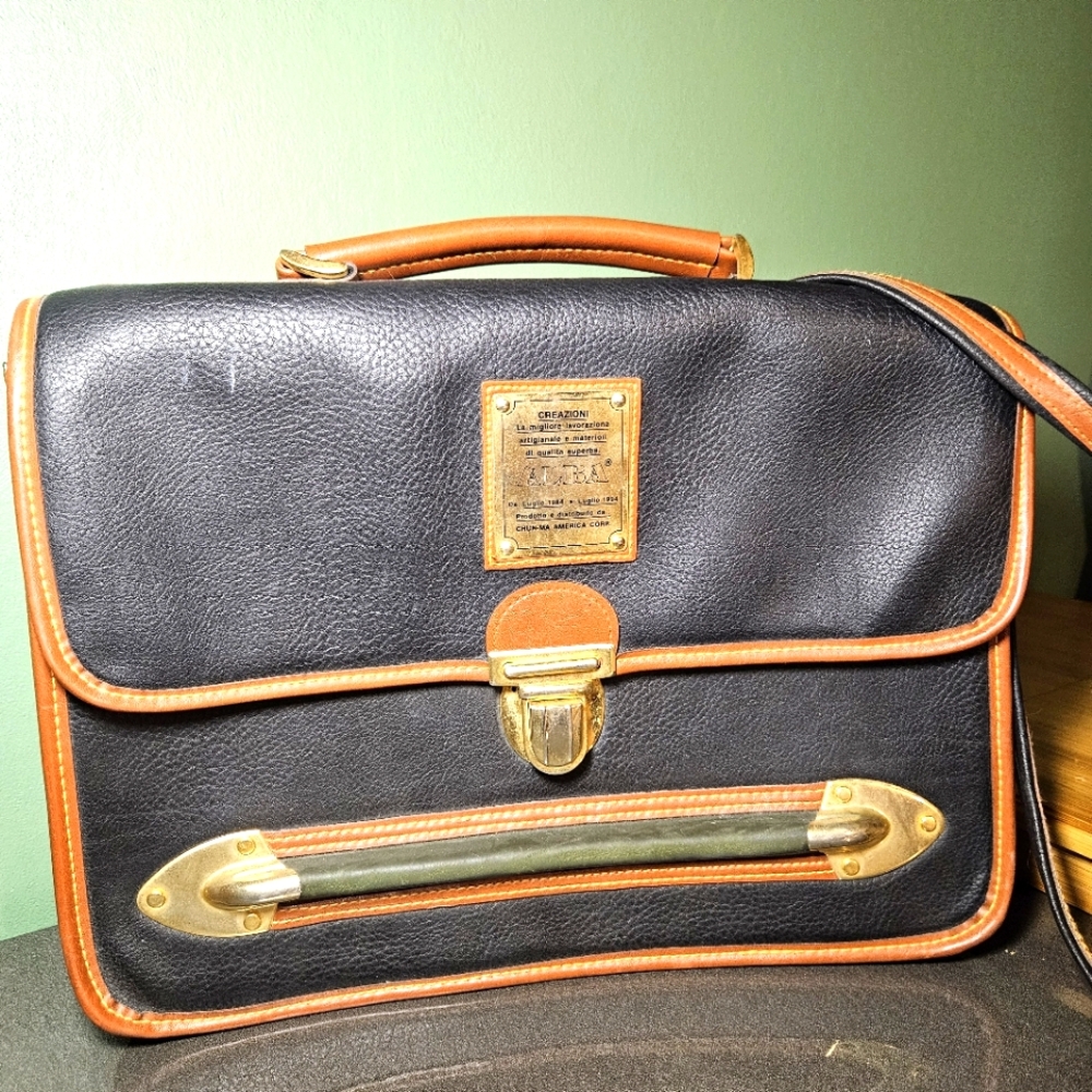 Leather Alba Breifcase Purse